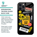Danger Signs Glass Case for iPhone 12 Pro Max