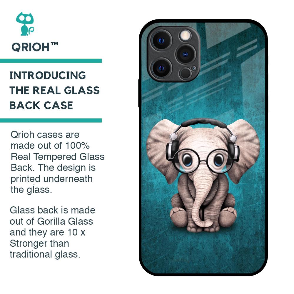 Adorable Baby Elephant Glass Case For iPhone 12 Pro Max