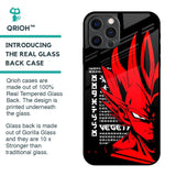 Red Vegeta Glass Case for iPhone 12 Pro Max