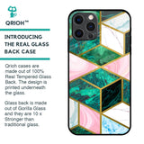 Seamless Green Marble Glass Case for iPhone 12 Pro Max