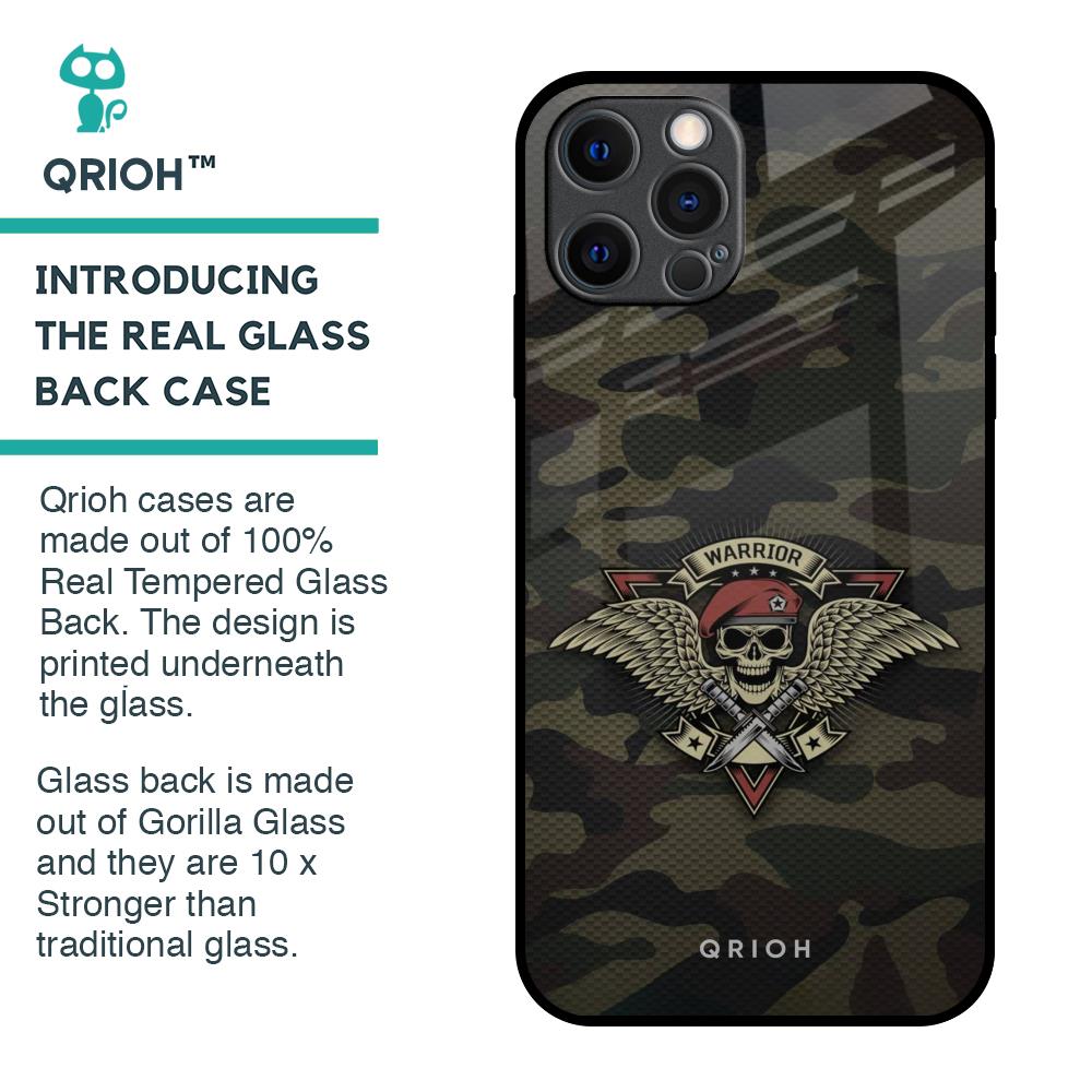 Army Warrior Glass Case for iPhone 12 Pro Max