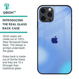 Vibrant Blue Texture Glass Case for iPhone 12 Pro Max