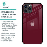 Classic Burgundy Glass Case for iPhone 12 Pro Max