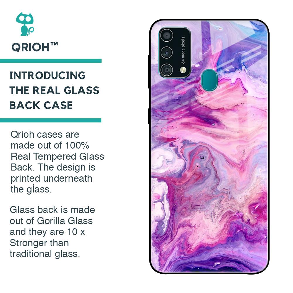 Cosmic Galaxy Glass Case for Samsung Galaxy F41