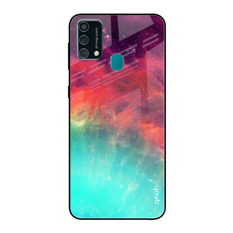 Colorful Aura Samsung Galaxy F41 Glass Back Cover Online