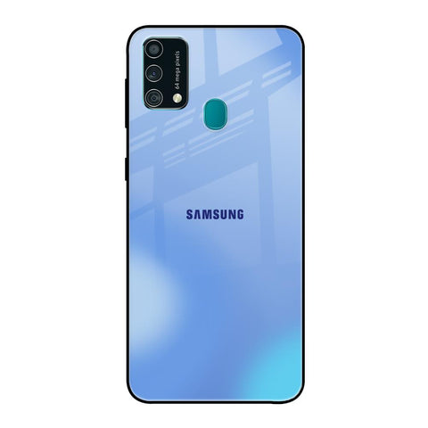 Vibrant Blue Texture Samsung Galaxy F41 Glass Back Cover Online