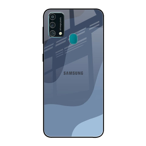Navy Blue Ombre Samsung Galaxy F41 Glass Back Cover Online