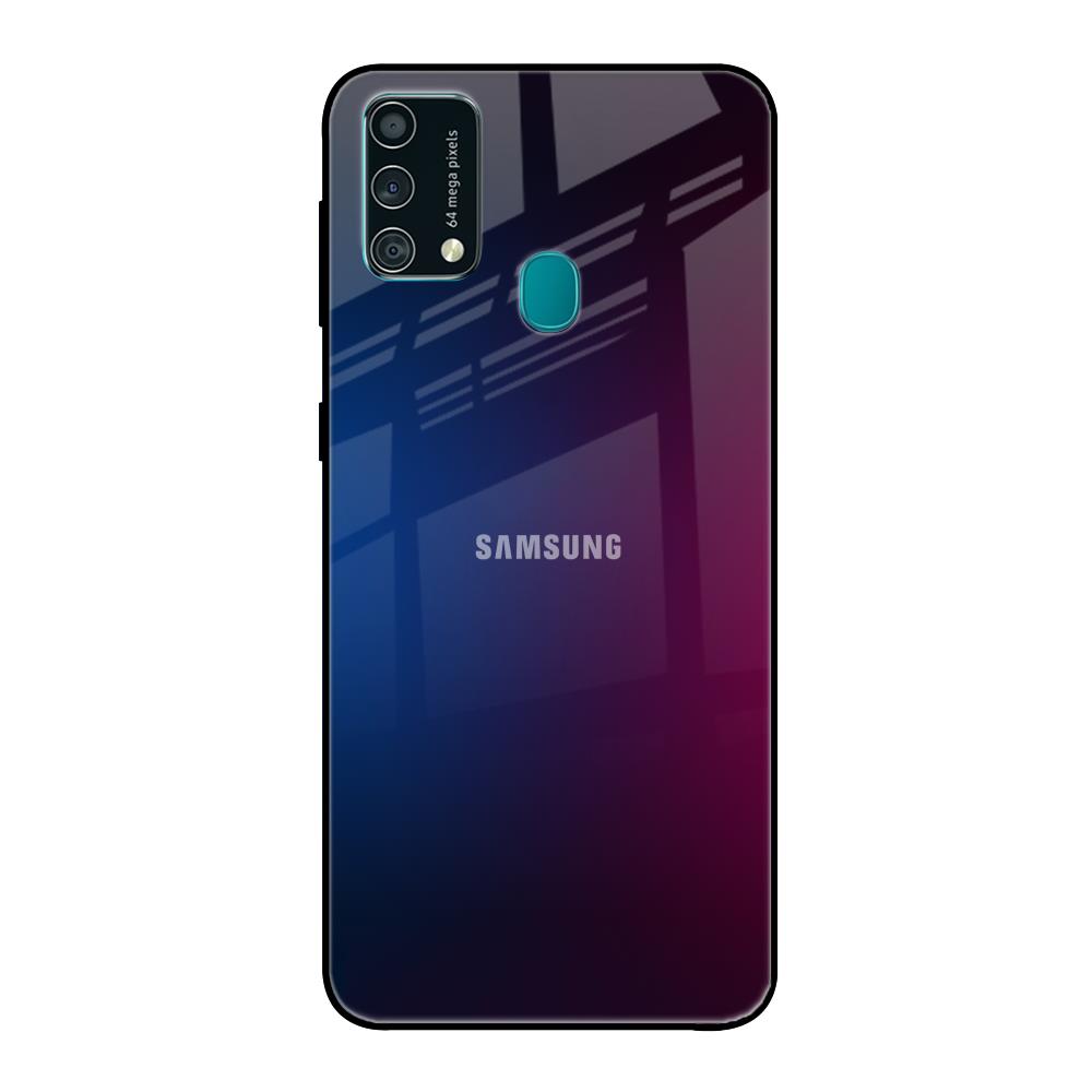 Mix Gradient Shade Samsung Galaxy F41 Glass Back Cover Online