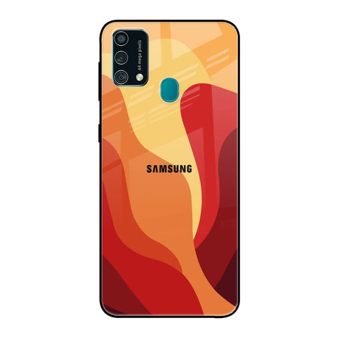 Magma Color Pattern Samsung Galaxy F41 Glass Back Cover Online