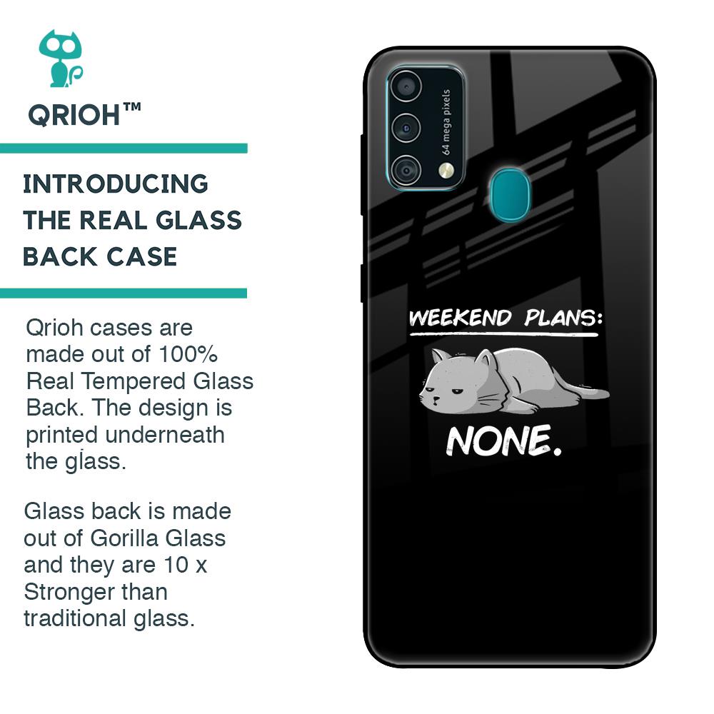 Weekend Plans Glass Case for Samsung Galaxy F41
