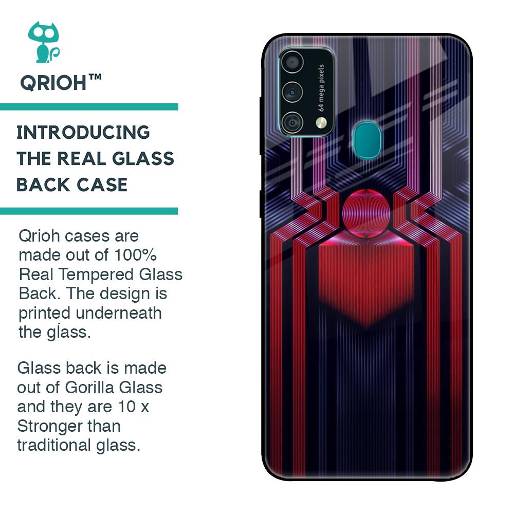 Super Art Logo Glass Case For Samsung Galaxy F41