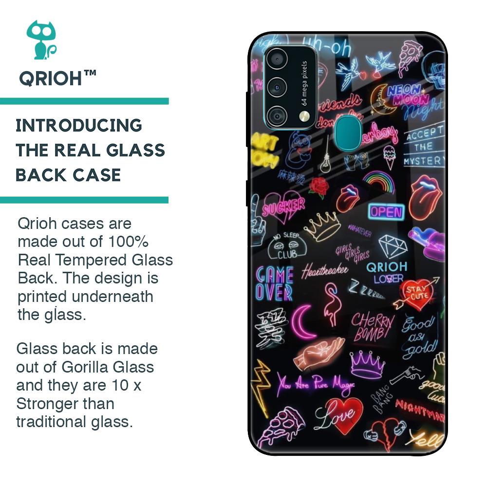 Accept The Mystery Glass Case for Samsung Galaxy F41