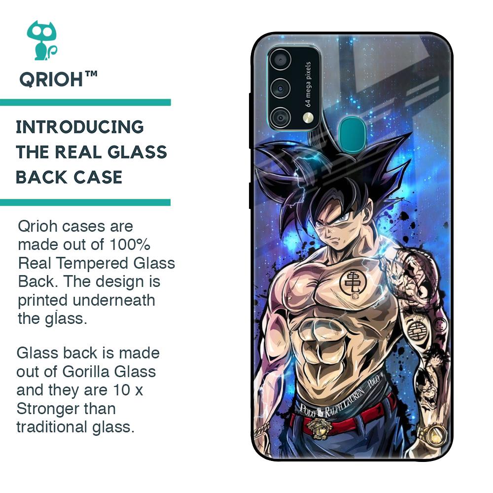 Branded Anime Glass Case for Samsung Galaxy F41