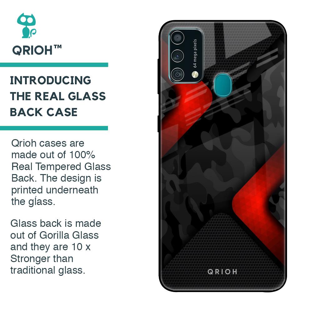 Modern Camo Abstract Glass Case for Samsung Galaxy F41