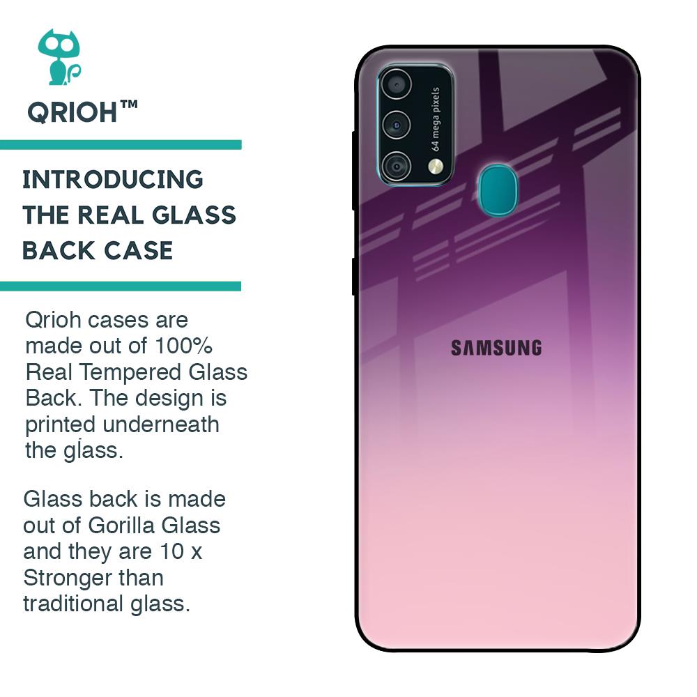 Purple Gradient Glass case for Samsung Galaxy F41