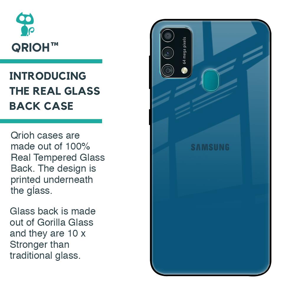 Cobalt Blue Glass Case for Samsung Galaxy F41