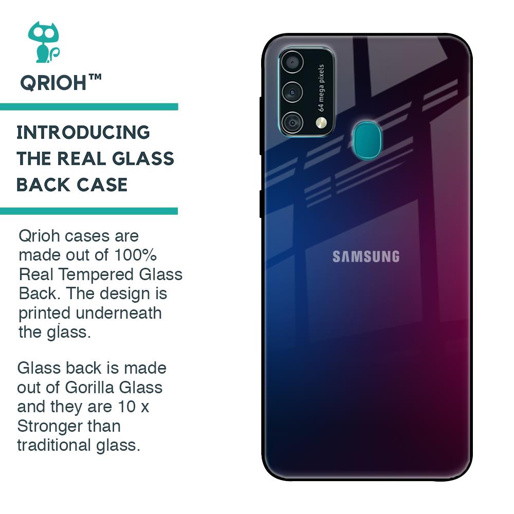 Mix Gradient Shade Glass Case For Samsung Galaxy F41