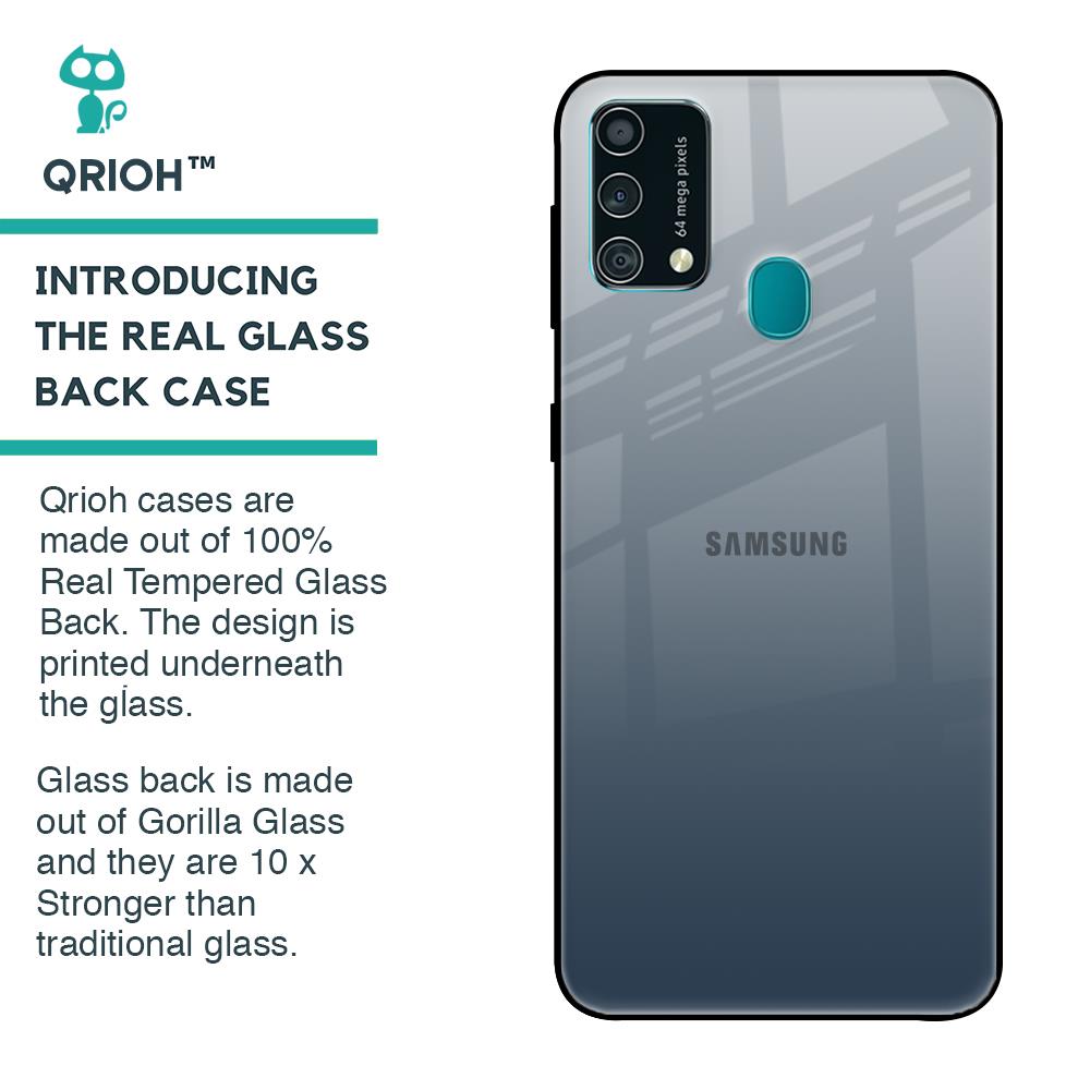 Smokey Grey Color Glass Case For Samsung Galaxy F41