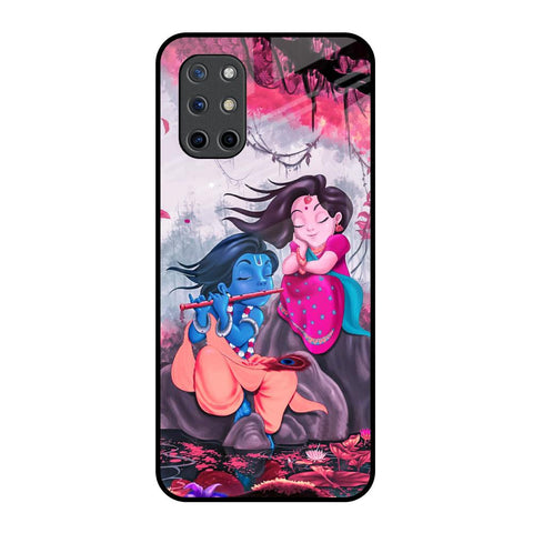 Radha Krishna Art OnePlus 8T Glass Back Cover Online