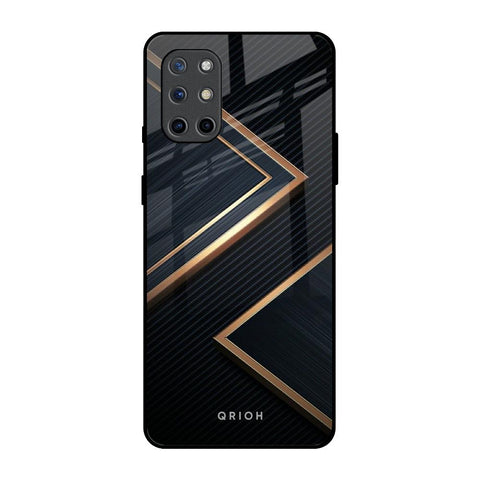 Sleek Golden & Navy OnePlus 8T Glass Back Cover Online