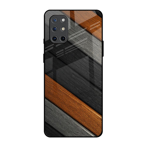 Tri Color Wood OnePlus 8T Glass Back Cover Online