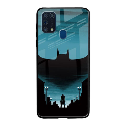 Cyan Bat Samsung Galaxy M31 Prime Glass Back Cover Online