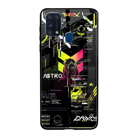 Astro Glitch Samsung Galaxy M31 Prime Glass Back Cover Online