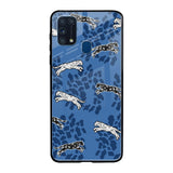 Blue Cheetah Samsung Galaxy M31 Prime Glass Back Cover Online