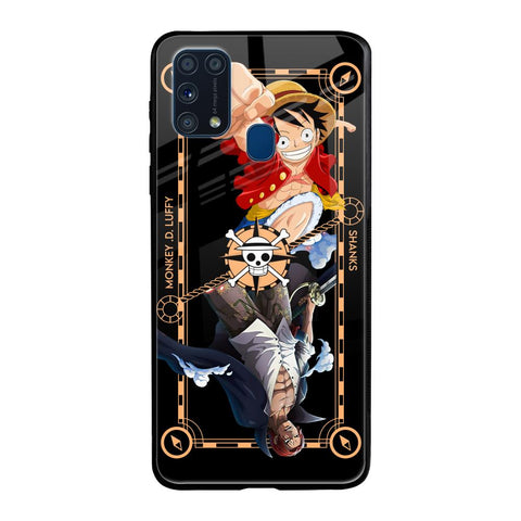 Shanks & Luffy Samsung Galaxy M31 Prime Glass Back Cover Online
