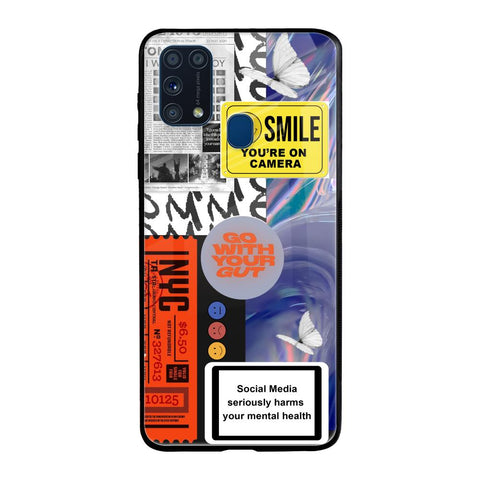 Smile for Camera Samsung Galaxy M31 Prime Glass Back Cover Online