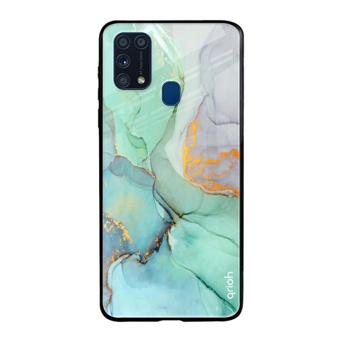 Green Marble Samsung Galaxy M31 Prime Glass Back Cover Online
