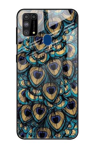 Peacock Feathers Samsung Galaxy M31 Prime Glass Cases & Covers Online
