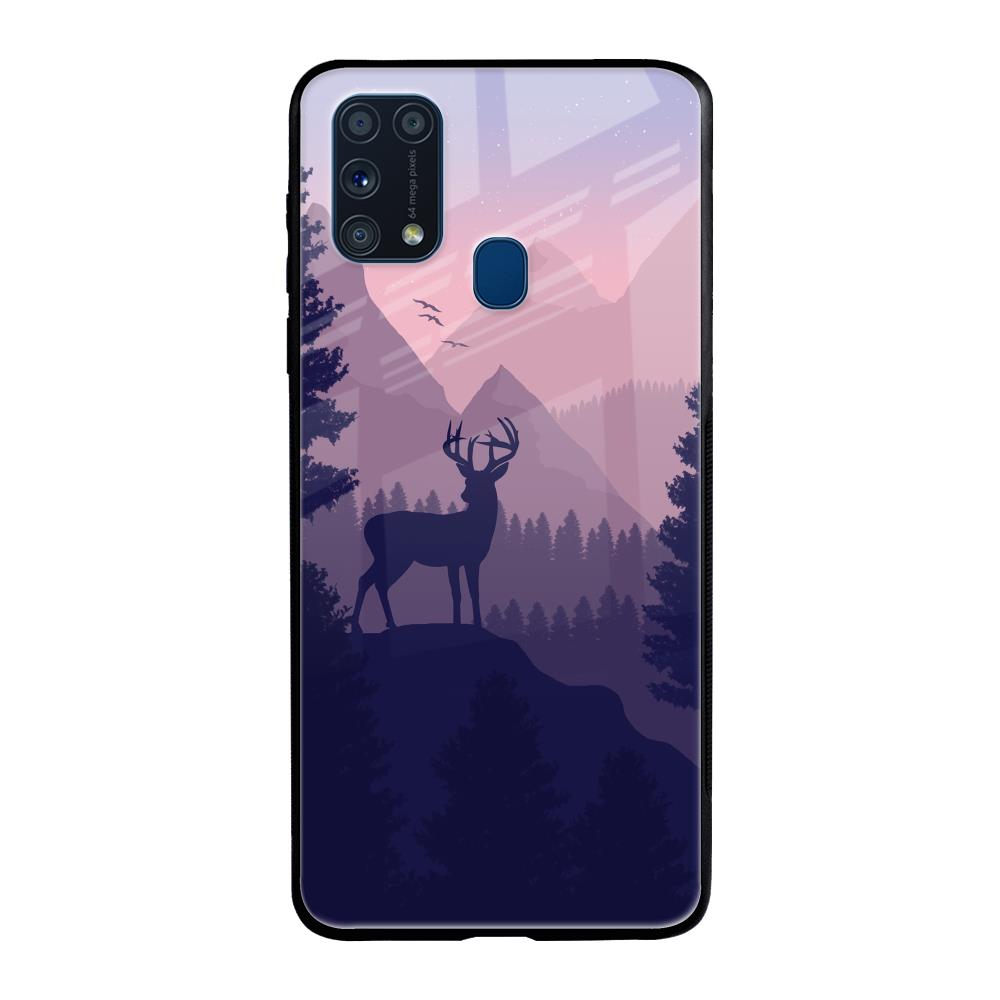 Deer In Night Samsung Galaxy M31 Prime Glass Cases & Covers Online