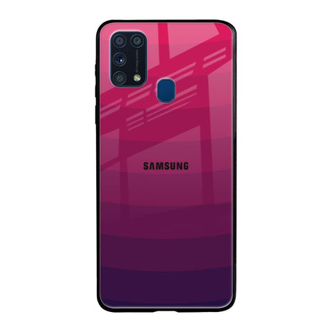 Wavy Pink Pattern Samsung Galaxy M31 Prime Glass Back Cover Online