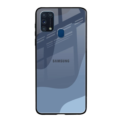 Navy Blue Ombre Samsung Galaxy M31 Prime Glass Back Cover Online
