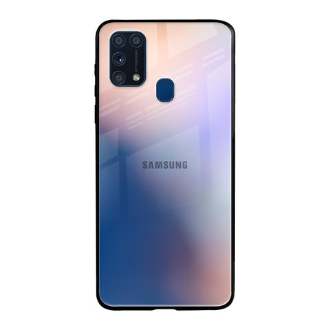 Blue Mauve Gradient Samsung Galaxy M31 Prime Glass Back Cover Online