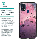 Space Doodles Glass Case for Samsung Galaxy M31 Prime
