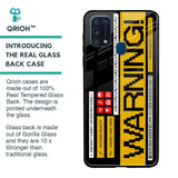 Aircraft Warning Glass Case for Samsung Galaxy M31 Prime