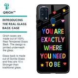 Magical Words Glass Case for Samsung Galaxy M31 Prime