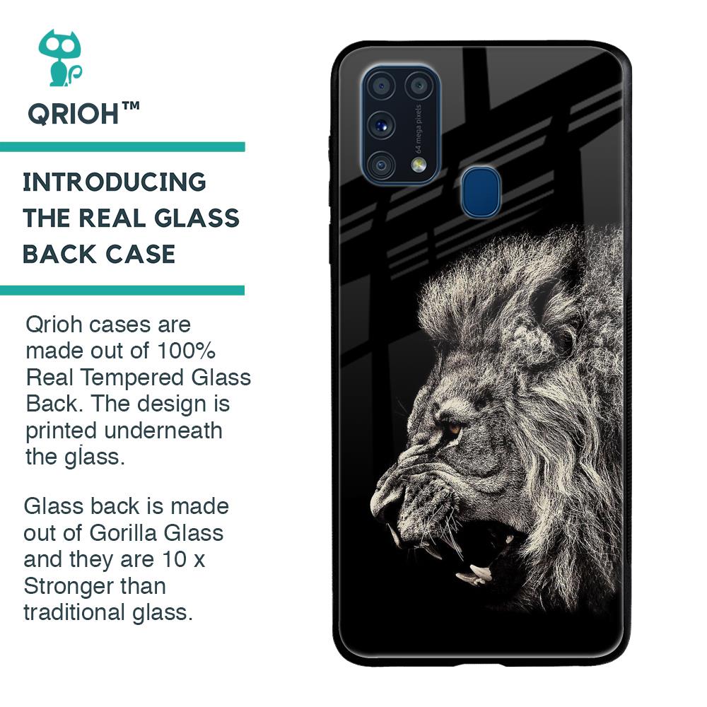 Brave Lion Glass case for Samsung Galaxy M31 Prime