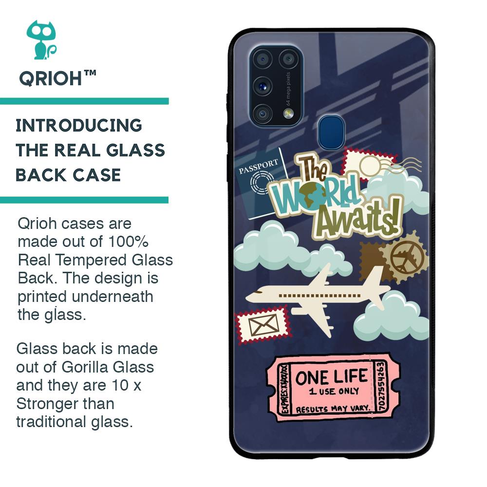 Tour The World Glass Case For Samsung Galaxy M31 Prime