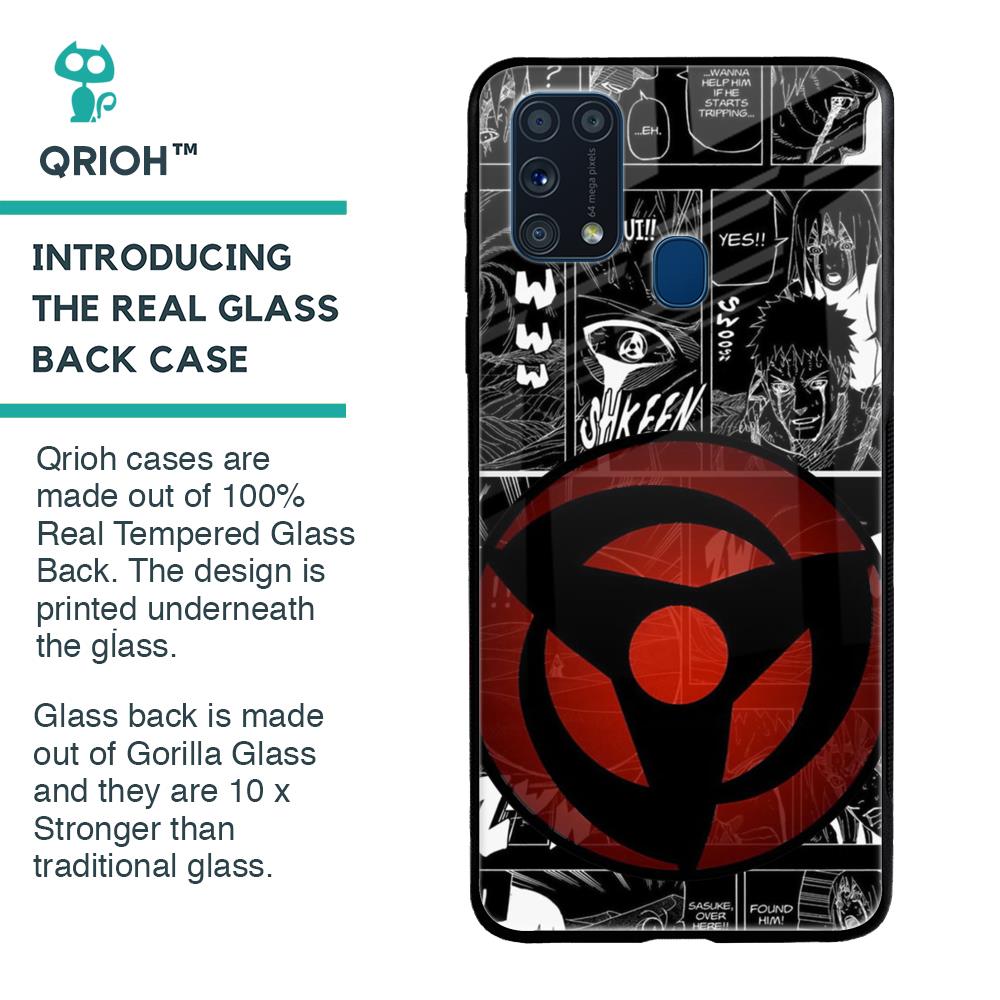 Sharingan Glass Case for Samsung Galaxy M31 Prime