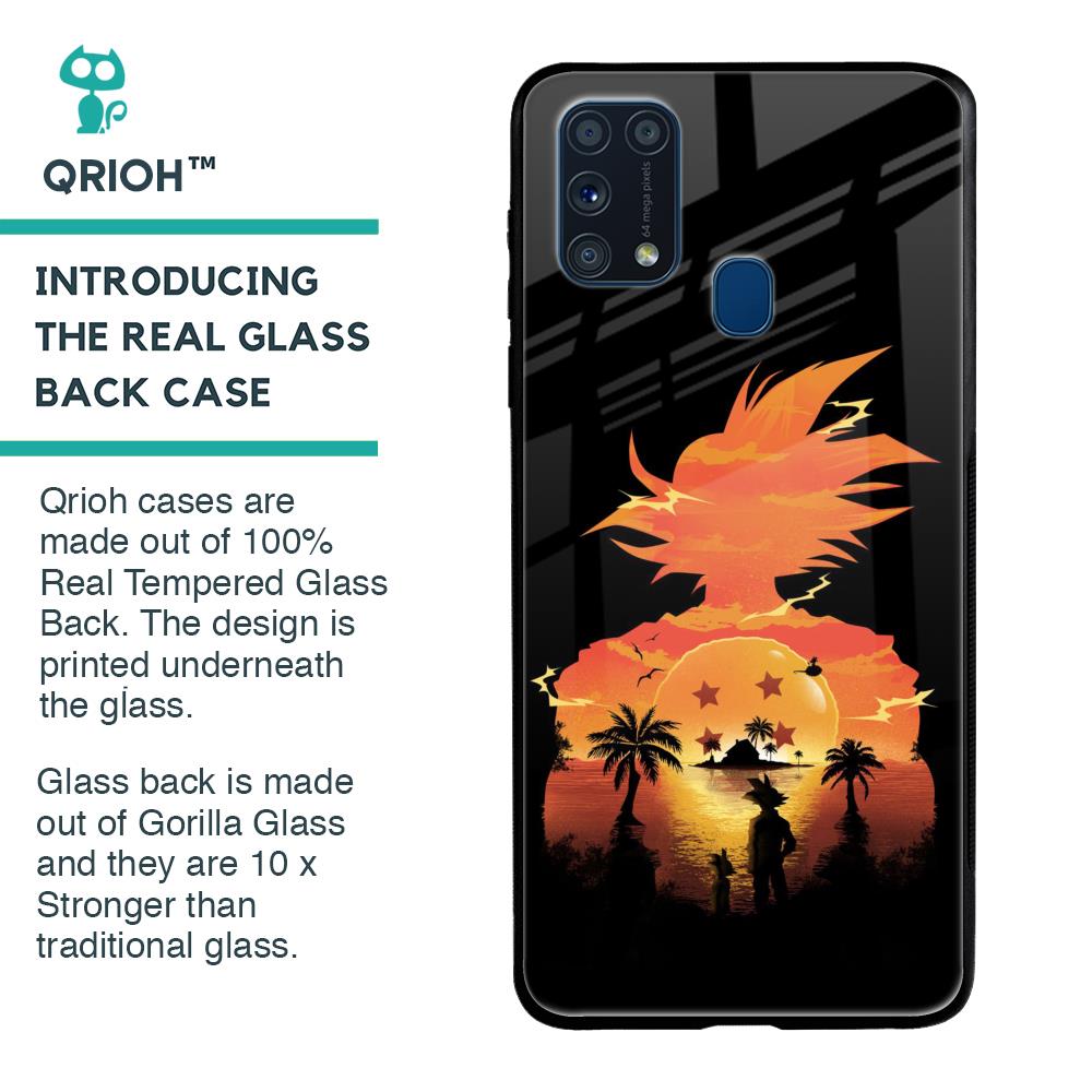 Japanese Paradise Glass Case for Samsung Galaxy M31 Prime