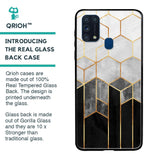 Tricolor Pattern Glass Case for Samsung Galaxy M31 Prime