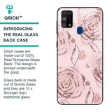 Shimmer Roses Glass case for Samsung Galaxy M31 Prime