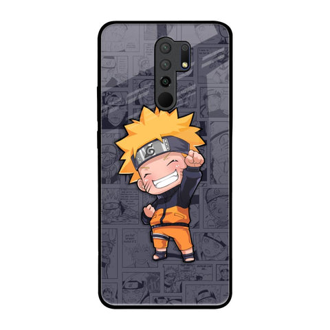 Orange Chubby Poco M2 Glass Back Cover Online