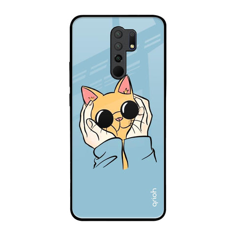 Adorable Cute Kitty Poco M2 Glass Back Cover Online