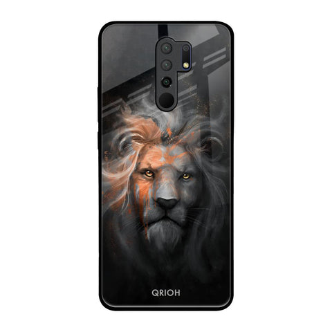 Devil Lion Poco M2 Glass Back Cover Online