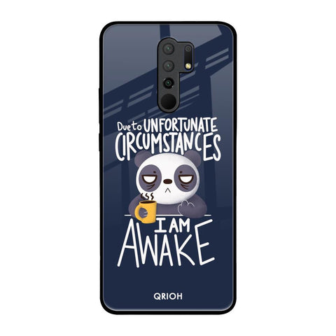 Struggling Panda Poco M2 Glass Back Cover Online
