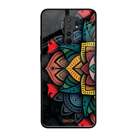 Retro Gorgeous Flower Poco M2 Glass Back Cover Online